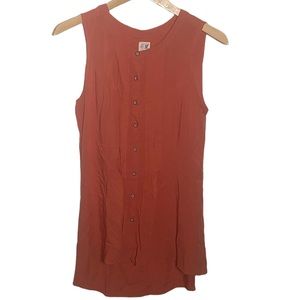 Anthropologie Edme & Esyllte Orange Sleeveless Top